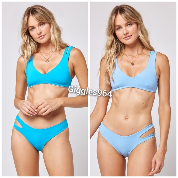 L*Space One Wave Top Breakers Bottoms Bikini Set - Picture 4 of 11
